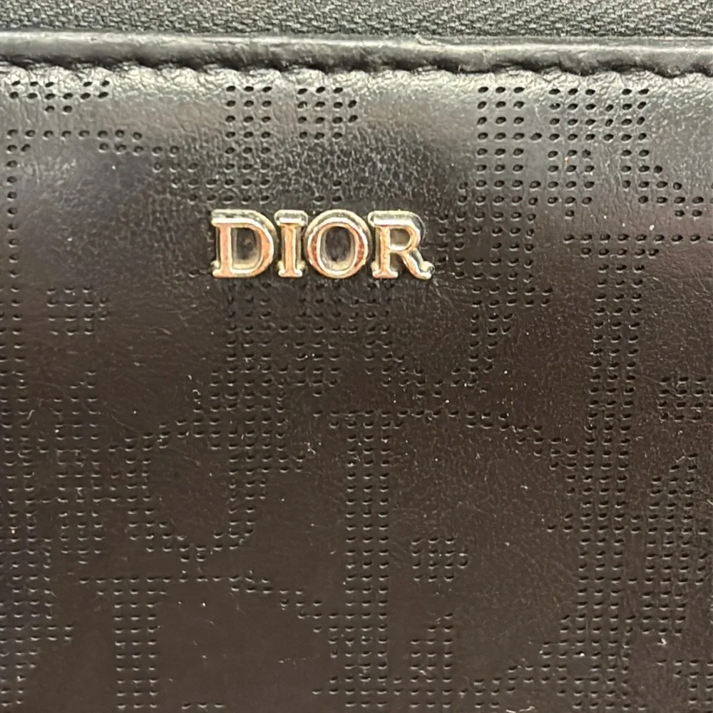 CHRISTIAN DIOR Long wallet (with coin pocket) Oblique Galaxy Calf